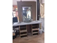 Mobile bagno A terra Mobile bagno design legno  con top grey e lavabo compreso  Outlet etnico a prezzo ribassato