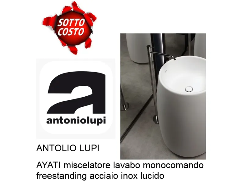 Mobile bagno Antonio lupi ayati miscelatore monocomando da terra per lavabo antoniolupi ay902lu Antoniolupi SCONTATO a PREZZI OUTLET