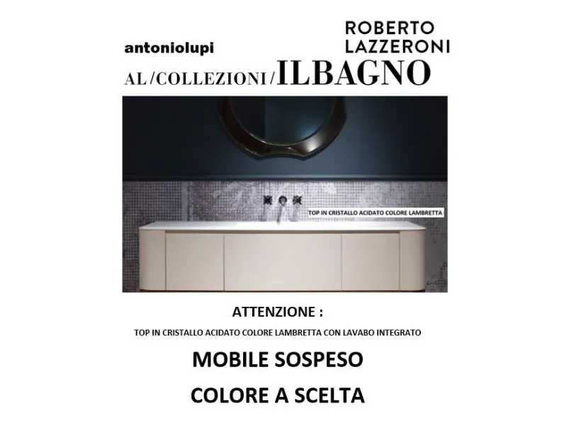 Mobile bagno Antoniolupi Mobile sospeso antoniolupi il bagno nuovo colore mobile da scegliere IN OFFERTA OUTLET