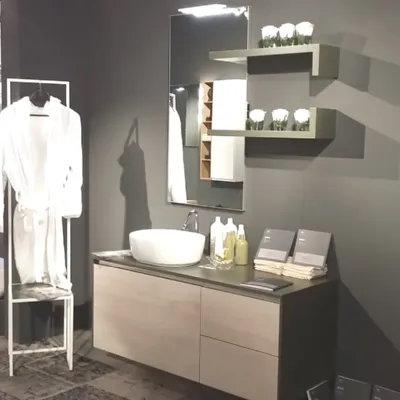 Mobile bagno Arcom Step nodo avorio e verde bosco a prezzo scontato 35%