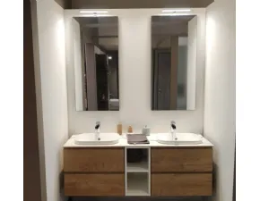 Mobile arredo bagno Sospeso Compab Bagno f4 bi-go da esposizione a prezzi scontati