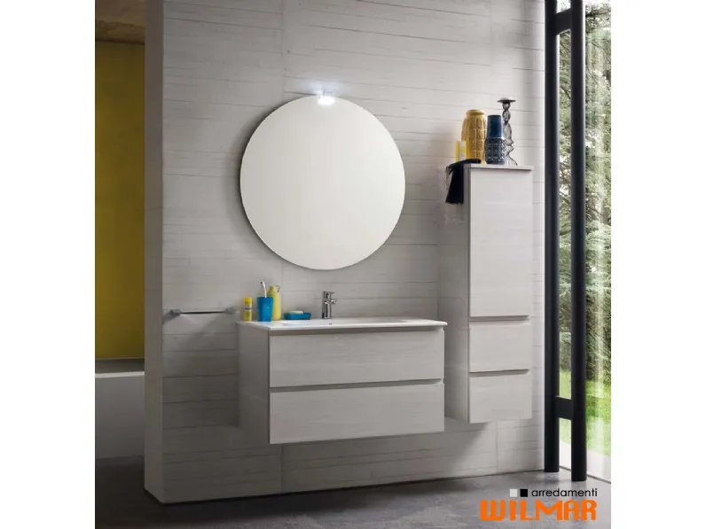 Mobile bagno Bagno sospeso con specchiera sfera Compab SCONTATO 16%