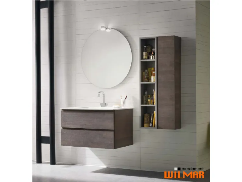 Mobile bagno Bagno sospeso con specchiera sfera Compab SCONTATO 21%