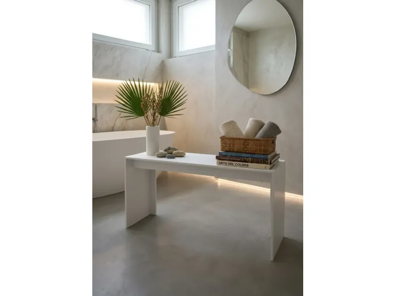 Bank solid surface Mya design: mobile bagno a terra A PREZZI OUTLET