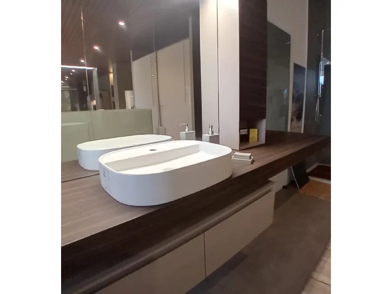 Mobile bagno Sospeso Composizione mobile bagno m3 system Baxar scontato - 40%