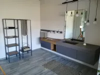 Mobile bagno Cerasa Play con lavabo in ecomalta integrato nel top