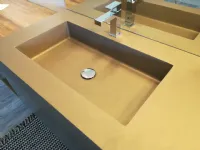 Mobile bagno Cerasa Play con lavabo in ecomalta integrato nel top