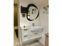 Mobile bagno Compab Diamante in legno di abete laccato bianco IN OFFERTA OUTLET