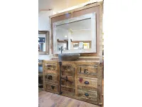 Mobile bagno container industrial con specchio  Outlet etnico: mobile da bagno A PREZZI OUTLET