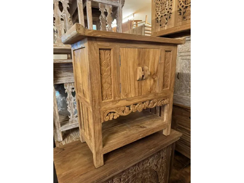 Arredamento bagno: mobile Outlet etnico Mobile consolle bagno teak in offerta