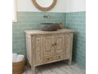Mobile bagno A terra Mobile credenza bagno teak Outlet etnico a prezzi convenienti