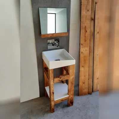 Arredamento bagno: mobile Mya design Morai krion a prezzo Outlet