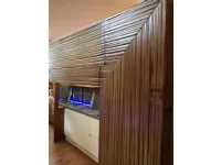 Arredamento bagno: mobile Outlet etnico Mobile bagno essenziale legno e bambu in offerta   con forte sconto