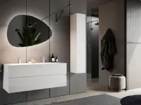 Mobile bagno moderno Bagno doppio lavabo completo di colonna di Md work in OFFERTA OUTLET - 40%