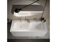 Mobile bagno moderno Bagno doppio lavabo completo di colonna di Md work in OFFERTA OUTLET - 40%