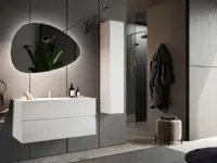Mobile bagno moderno Bagno doppio lavabo completo di colonna di Md work in OFFERTA OUTLET - 40%
