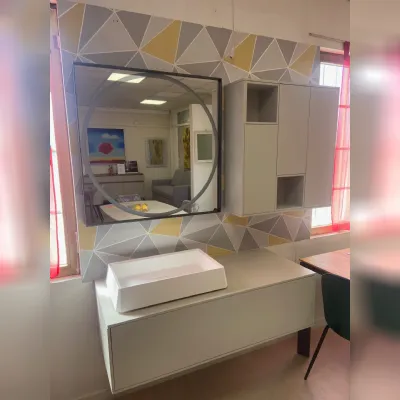 Mobile bagno in laccato opaco modello Cartabianca di Cerasa a prezzo Outlet