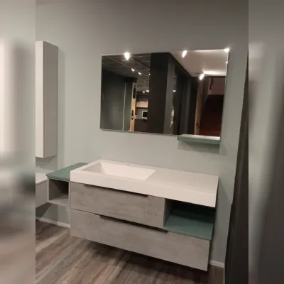 Mobile arredo bagno Sospeso Compab B go cemento in svendita