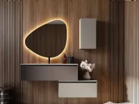 Mobile per il bagno Artigianale Bagno con base sospesa e specchiera in offerta