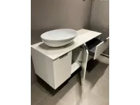 Composizione bagno in bianco opaco Compab: mobile bagno sospeso A PREZZI OUTLET