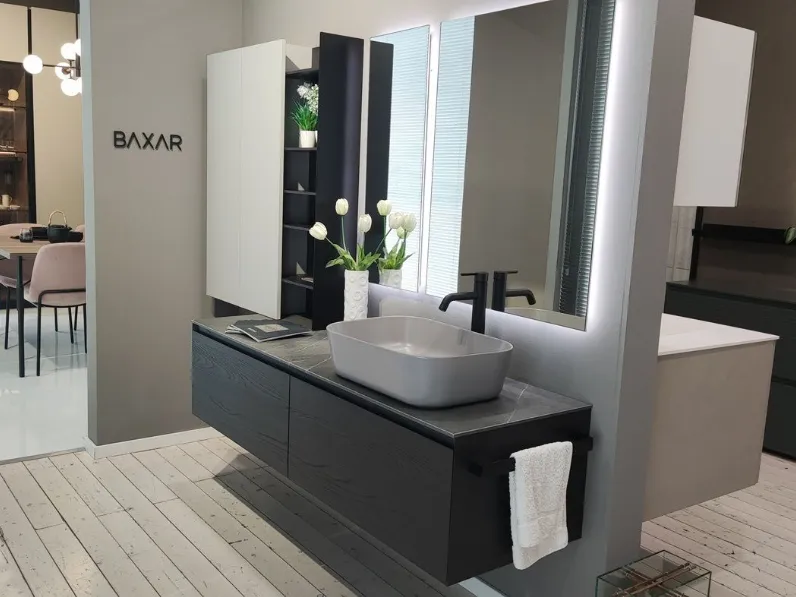 Mobile bagno in laminato modello M3 system di Baxar a prezzo Outlet