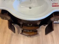 Mobile arredo bagno A terra Artigianale Mobile bagno artigianale finitura noce scontati