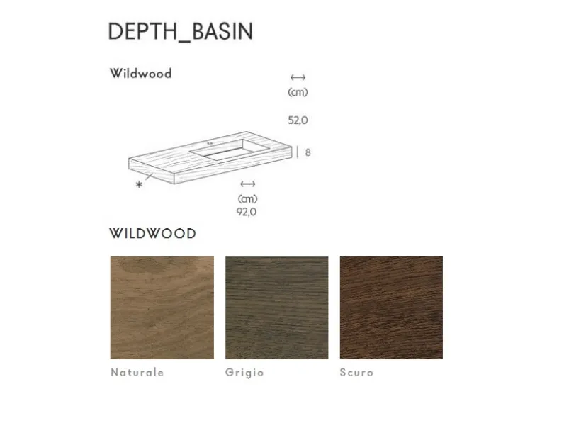 Mobile per il bagno Lago Depth basin lago wildwood a prezzi outlet