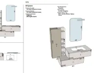 Mobile bagno sospeso M system di Baxar SCONTATO - 40%