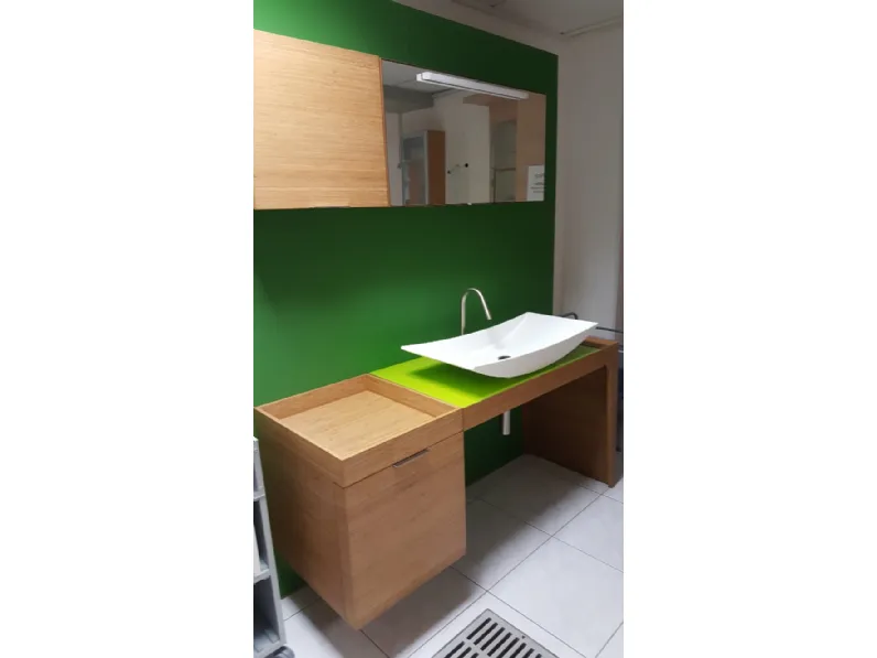Mobile bagno in legno modello Maori di Cerasa a prezzo Outlet