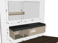 Mobile bagno in laccato opaco modello Tenderlak next 03 di Mastella a prezzo Outlet