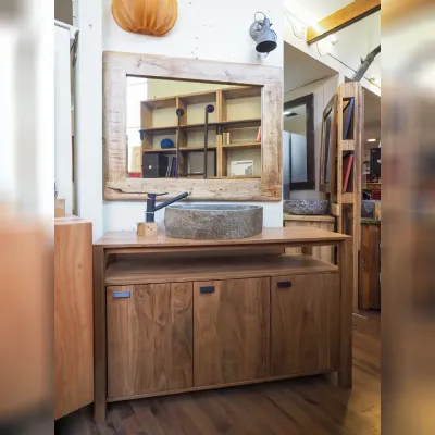 Mobile per la sala da bagno Nuovi mondi collection Mobiule bagno legnop di acacia india    a prezzo scontato