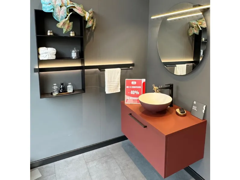 Mobile bagno moderno Aquo di Scavolini in OFFERTA OUTLET - 40%