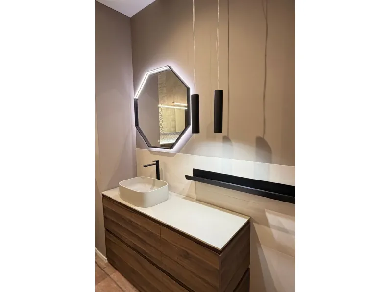 Mobile bagno in laminato modello Bagno a terra di Baxar in Offerta Outlet