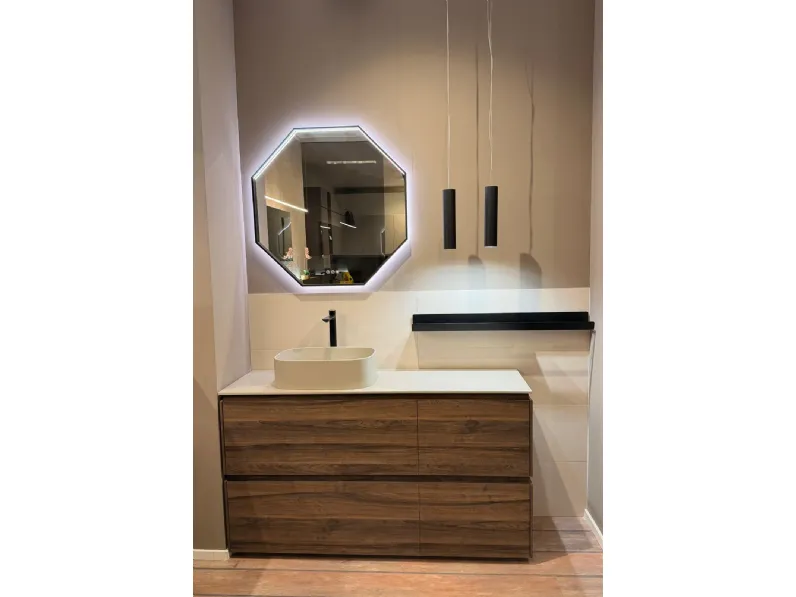 Mobile bagno in laminato modello Bagno a terra di Baxar in Offerta Outlet
