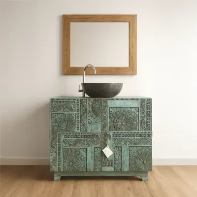 Mobile bagno A terra Mobile etnico bagno bilbao Nuovi mondi collection a prezzi outlet