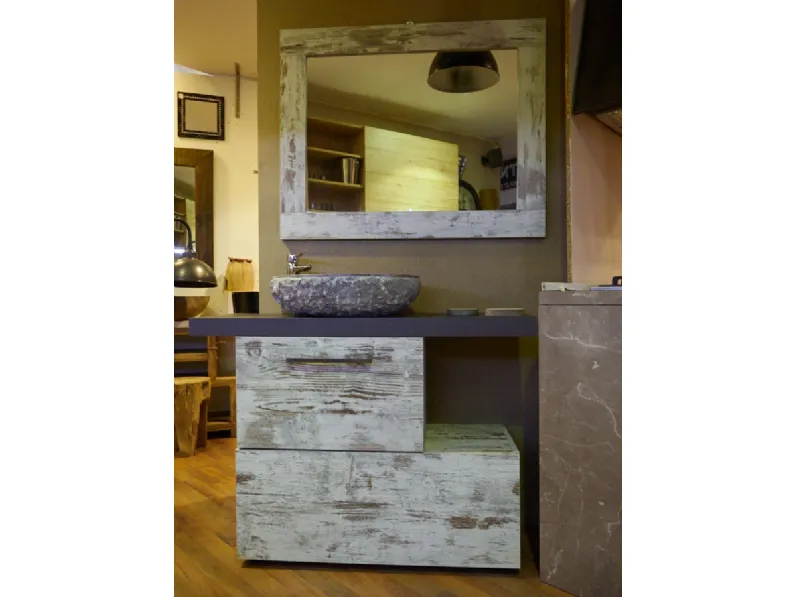 Mobile per la sala da bagno Nuovi mondi cucine Bagno vintage shabby chic in Offerta Outlet