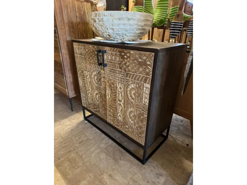Mobile bagno Credenza nancy 2 ante Outlet etnico SCONTATO a PREZZI OUTLET