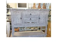 Arredamento bagno: mobile Outlet etnico Mobile bagno teak decapato 120 a prezzi outlet