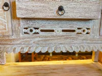 Arredamento bagno: mobile Outlet etnico Mobile bagno teak decapato 120 a prezzi outlet
