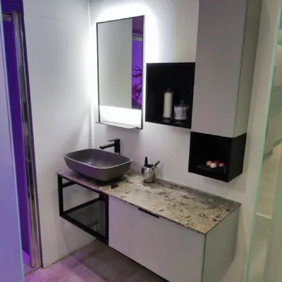 Bagno f2-b201 in offerta outlet Compab: mobile bagno sospeso A PREZZI OUTLET