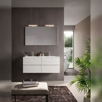 Mobile per la sala da bagno Mottes selection Bath 120 doppio in Offerta Outlet