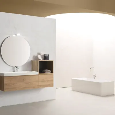 Mobile bagno Sospeso Blocco8 da expo Compab con forte sconto