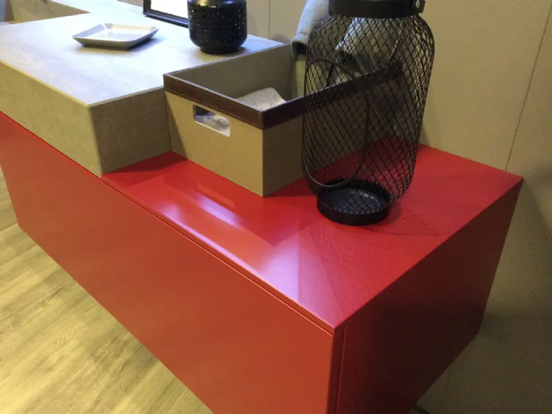 Mobile bagno Sospeso Comp4 Artigianale con forte sconto