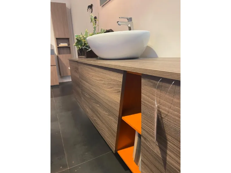 Arredamento bagno: mobile Arcom Cv 336 ely olmo marrone a prezzo scontato