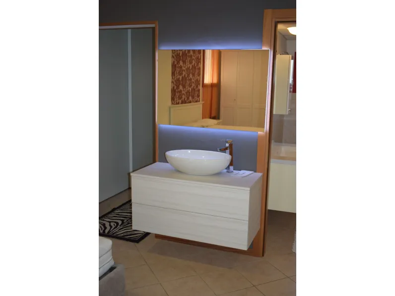 Mobile per la sala da bagno Mottes selection Doppio cestone in Offerta Outlet