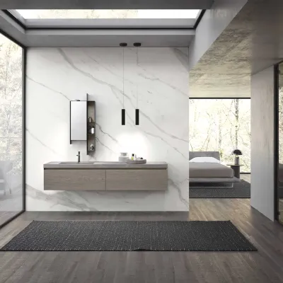 Mobile bagno in legno modello M3 system 311 di Baxar in Offerta Outlet