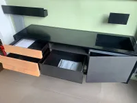 Mobile bagno Sospeso Moab80 mobile sospeso t25 legno cedro e cemento nero Moab 80 a prezzo scontato