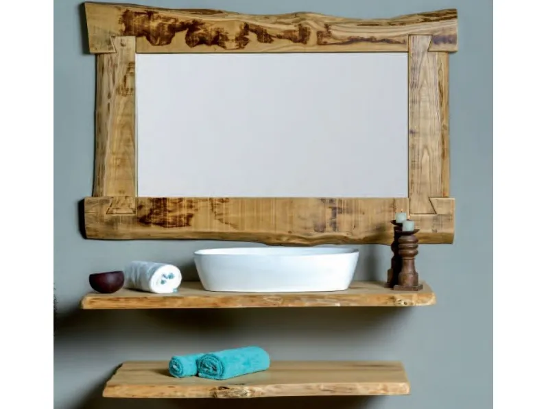 Mobile bagno Sospeso Mobile bagno natural minimale legno Outlet etnico a prezzo ribassato