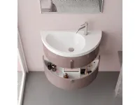 Mobile bagno in laccato lucido modello Moon #5 di Ideagroup in Offerta Outlet