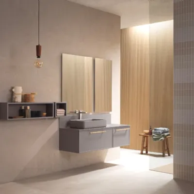 Mobile bagno in laccato opaco modello Picta 01 di Artigianale in Offerta Outlet